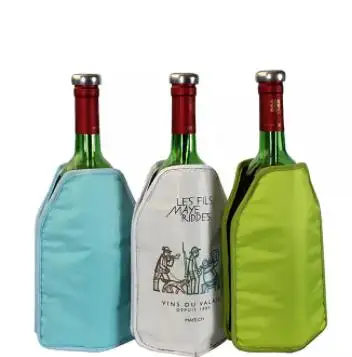 Toptan şarap jel buz paketi şişe soğutucu şarap soğutucu kol