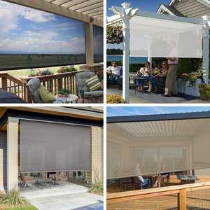 Stores d'<span class=keywords><strong>extérieur</strong></span> étanches <span class=keywords><strong>avec</strong></span> câble de guidage, manivelle manuelle, résistante à l'eau, 1 pièce - Product Image 6