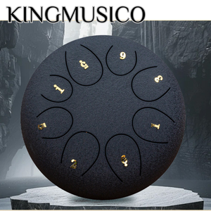 Tambor de Lengüeta de Acero de 10 Pulgadas, 11/13 Notas para Principiantes y Niños |   Instrumento de Percusión Manual Estilo Handpan |   Música OEM al por Mayor - Product Image 5