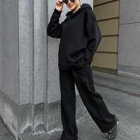 Ensemble 2 pièces personnalisé OEM pour femme, vêtements de détente décontractés en tricot, doux et chauds, en laine et cachemire, pour femmes grandes tailles