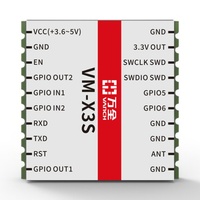 Module de lecteur UHF RFID longue portée Vanch VM-X3S 860-960MHz puce Impinj E310 lecteur de carte de contrôle d'accès de petite taille matériau ABS