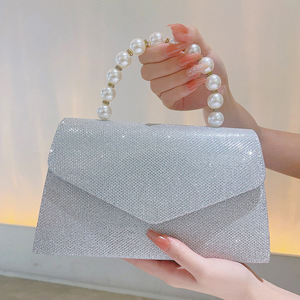 Bolsos de Mujer Plateados al por Mayor, Bolsos de Hombro de Lujo Ligero para Mujer, Bolsos para Guardar Cosméticos, Bolsos para Vestidos de Noche y de Boda - Product Image 5