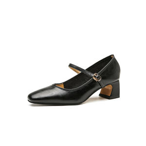 Zapatos Unisex de Tacón de Aguja de Cuero Genuino con Forro de Malla Calada, de Moda, Cómodos y con Punta, Novedad 2026 - Product Image 1