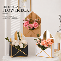 Boîtes à fleurs pliables en papier, boîtes cadeaux pour bouquets portables, vente en gros pour fleuristes, emballage pour fleurs fraîches