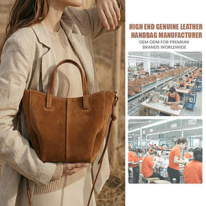 fábrica personalizada al por mayor bolsos de estilo de <span class=keywords><strong>moda</strong></span> cuero genuino señoras bolso de hombro bolso de mano de las mujeres - Product Image 2