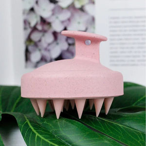 Wholesale Bathroom Supplies Silicone Shampoo <b>Brush</b> Head <b>Scalp</b> Comb Hair Washing Body Bath Shower Salon - Product Image 5