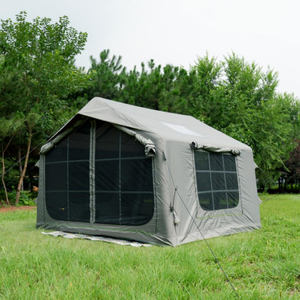 Tentes gonflables imperméables 4 saisons de 8,0 mètres carrés pour <span class=keywords><strong>2</strong></span>/4/6/8 personnes, faciles à installer, avec cheminée - Product Image 1