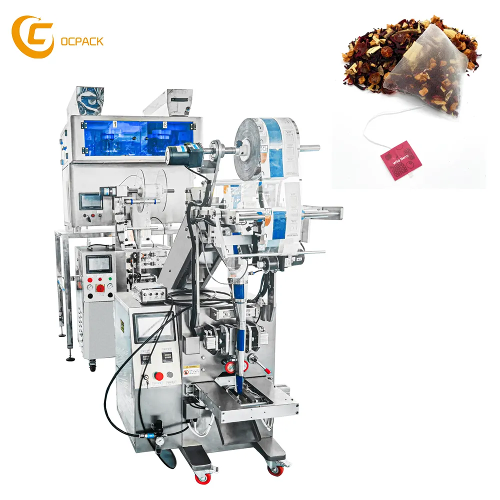 New product launch CE fully automatic four-head electronic scale with inner and outer bag tea Pu-erh tea packaging machine