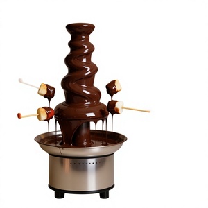 Fontaine à chocolat professionnelle 110v/220v entièrement automatique à 5 niveaux en acier inoxydable, usage commercial et industriel, restaurants, nouveau moteur - Product Image 1