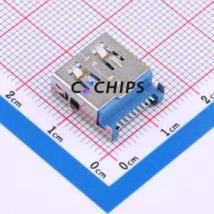 HC-USB3.0-C34-P USB Connector SMD Connector ( Connector Type: Type-A )( Protocol Standard: USB 3.0 )( Gender: Female ) - Product Image 2