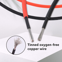 Niedrigrauchhaltiges, halogenfreies Solarkabel -40 ℃ ~90 ℃   2,5-16mm² -H1Z2Z2-K Verzinnter Kupferdraht 25 Jahre Haltbarkeit für 10KW PV-System