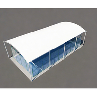 Structure de toit en membrane tendue architecturale de haute qualité pour terrain de football, tente de terrain de basketball, court de padel et de tennis