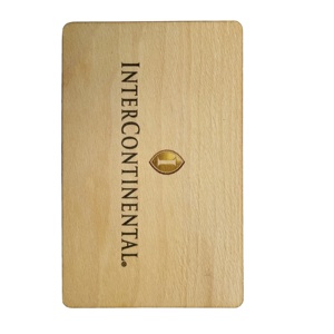 คีย์การ์ดโรงแรม RFID ไม้ Basswood - Product Image 4