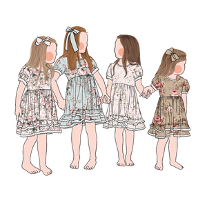 Ultima qualità di alta qualità abito estivo da bambina con maniche a sbuffo - Product Image 6