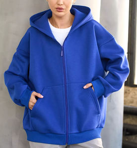 Sudadera con Capucha Personalizada con Logotipo, Bordado 3D de Alta Calidad, Estampada, con Cierre, Talla Grande, Forrada, Tejida, Ecológica, con Hombros Caídos para Hombre - Product Image 2