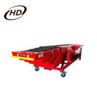 Convoyeur à bande télescopique pour le chargement et le déchargement de conteneurs, sacs et cartons de camions, prix compétitif, acier au carbone, bande PVK, CE