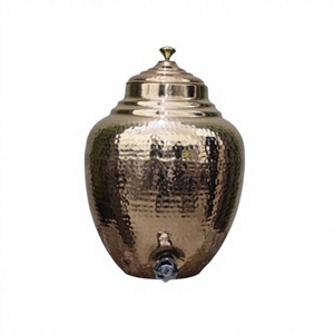 Fabricant et fournisseur de distributeurs d'eau en cuivre artisanal, distributeur d'eau en cuivre pur ayurvédique, vente en gros et exportation - Product Image 1