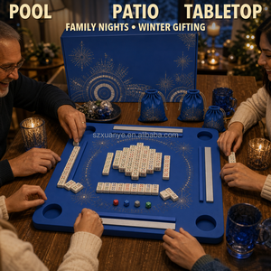 Alfombrilla <span class=keywords><strong>de</strong></span> espuma EVA flotante para mesa <span class=keywords><strong>de</strong></span> Mahjong, con luces <span class=keywords><strong>de</strong></span> Hanukkah, multiusos para Mahjong americano, <span class=keywords><strong>Rummy</strong></span> y <span class=keywords><strong>cartas</strong></span> impermeables - Product Image 5