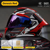 Nouveau casque de moto intégral certifié 3C DOT en ABS, double visière, rabattable, unisexe, toutes saisons, pour la route et le tourisme