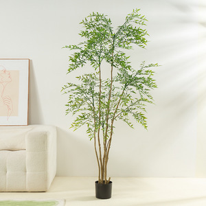 Plantes vertes artificielles, feuilles rouges, houx du sud, luxe haut de gamme, durables, plantes vertes d'intérieur, Thanksgiving, Halloween, Nouvel An - Product Image 4