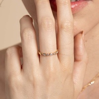 Bijoux de mode Milskye, argent 925 plaqué or 18 carats, anneaux œil de cheval éternels, cadeau pour filles