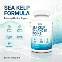 Algues marines enrichies en iode, source naturelle pour le soutien de la thyroïde, 90 capsules