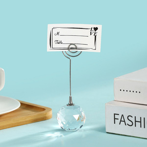 Ủng hộ đám cưới trang trí Tinh thể thủy tinh kim cương hình Nơi Name chủ thẻ - Product Image 6