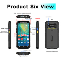 Terminal de Datos Móvil PDA Portátil CENAVA, Escáner de Código de Barras Android 12, PDA Industrial Resistente IP65