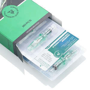 <span class=keywords><strong>Aiguille</strong></span> de <span class=keywords><strong>tatouage</strong></span> Green Pro - Faible consommation d'<span class=keywords><strong>encre</strong></span>, anneau en silicone élastique anti-déformation, stérile, jetable - Product Image 5