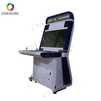 Borne d'arcade multi-jeux vidéo 32 pouces en métal, machine de combat classique, cabinet vertical, 2 joueurs, garantie 1 an, fonctionne à pièces
