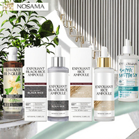 Ensemble d'ampoules exfoliantes au riz personnalisées, peeling doux, minimisation des pores, hydratation profonde, crème hydratante, riz noir, éclaircissement, visage éclatant