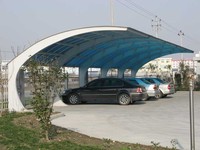 Structure de membrane tendue Q235B pour architecture, 0,36 mm-0,6 mm, pour parking à longue portée