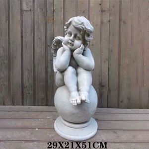 Moule de sculpture <span class=keywords><strong>en</strong></span> résine pour statue de cimetière personnalisée <span class=keywords><strong>en</strong></span> béton grandeur nature, motif ange avec ailes, ange gardien, ou femme occidentale - Product Image 4