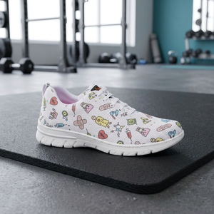 Calzado de trabajo hecho en España con suela compuesta Zapato DE TRABAJO unisex estampado antibacteriano y ultraligero para el cuidado de la salud - Product Image 2