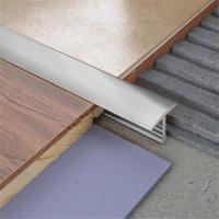 Profil en aluminium moderne en forme de T Bande de couverture décorative en métal Échantillon gratuit pour l'extérieur de l'hôpital Carreaux de céramique Garniture de bord de carrelage