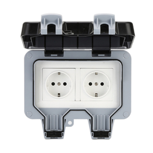 IP66 không thấm nước 16A 250V chuyển đổi ổ cắm hộp EU tiêu chuẩn ABS + PC vật liệu công nghiệp tường mở rộng ổ cắm - Product Image 3