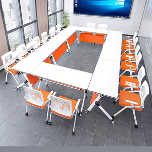 Bàn văn phòng bàn gấp bàn hội nghị mô-đun bàn có thể gập lại bàn văn phòng cho phòng hội nghị lớn và thiết lập cuộc họp nhóm - Product Image 5