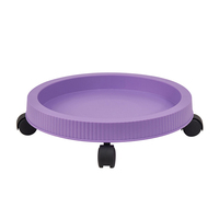 Support de pot de fleurs mobile en gros d'usine, utilisation à domicile et au jardin, déplaceur de pot de fleurs rond