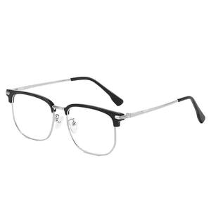 Nouvelles lunettes de vue demi-cerclées ultralégères de style coréen, rectangulaires, anti-lumière bleue, pour hommes, monture 31163 - Product Image 2