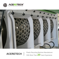 Mesin Penghancur Limbah Kabel Plastik Aceretech 500-1000kg/jam, Single Shaft, Produktivitas Tinggi, dengan Gearbox dan Kontrol PLC
