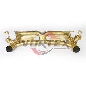 Escape Catback Valvetronic VORTEX de Acero Inoxidable 304 con Baño de Oro, Sonido F1 para Ferrari 488 GTB/Spider 3.9TT 2015-2020 - Product Image 3