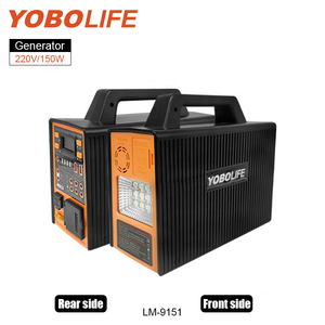 요보라이프 휴대용 태양광 발전소 150W 태양광 가정용 발전기 110V 220V AC/DC 전원 공급 실내외 휴대용 태양광 키트 - Product Image 2
