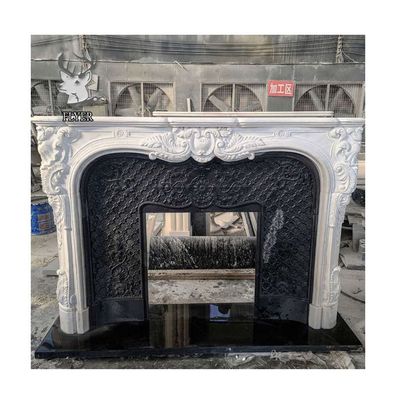 Домашний декор на заказ, камин во французском стиле с резьбой по камню, камин, камин из натурального мрамора