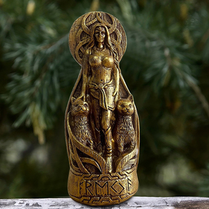 Statuette Personalizzate <span class=keywords><strong>della</strong></span> Dea Nordica Freya, Sculture in Resina per Altare Pagano, Divinità Vichinga, Decorazione Casa, Regali - Product Image 4