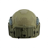 Casque de protection Yinan FAST PE .44 à fentes, 6 points de suspension, en alliage d'aluminium, avec rail modulaire ARC, tactique