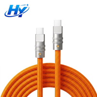 Cable de Carga Superrápida Tipo-C a Tipo-C de 240W con Trenzado de Nailon y Aleación de Zinc para Teléfono Móvil, Accesorios para iPhone