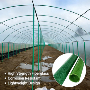 Postes de Soporte para Invernadero de Fibra de Vidrio, Estacas de FRP de Alta Resistencia para Cultivo Agrícola de Vegetales y Flores, Tamaño Personalizado - Product Image 3