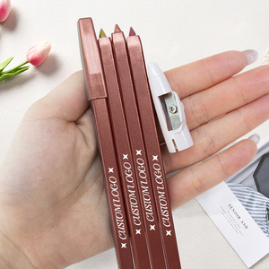 Cao sắc tố màu trang điểm Matte ánh sáng lung linh Eyeshadow bút chì Vegan không thấm nước lâu dài <span class=keywords><strong>Eye</strong></span> <span class=keywords><strong>Shadow</strong></span> bút với Mài - Product Image 4