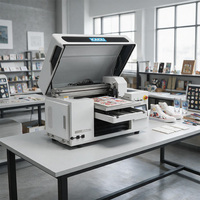 Printer UV Flatbed & Roll Inkjet A3 4060 Terjangkau untuk Toko Percetakan Kartu PVC, Bola Golf, dan Pena, Printer UV untuk Usaha Kecil