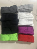 Chaussettes amples personnalisées pour femmes, en gros, chaussettes côtelées premium, chaussettes en coton doux extra longues et amples